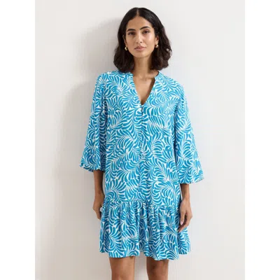 Phase Eight Phoebe Tiered Hem V-neck Mini Dress In Multi