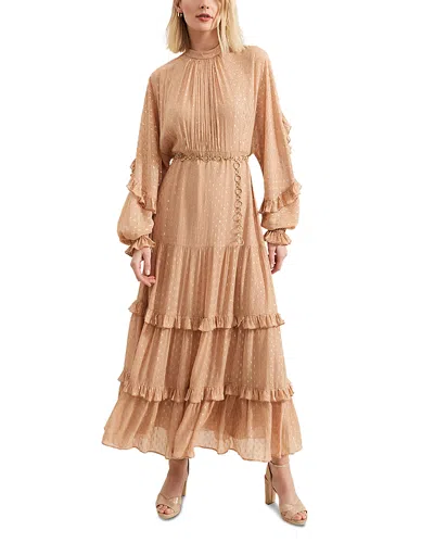 Phase Eight Priscillan Tiered Maxi Dress In Pale Pink