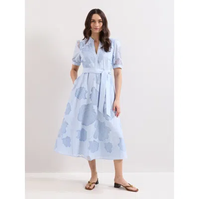 Phase Eight Queenie Belted Midi Dress In Burgundy