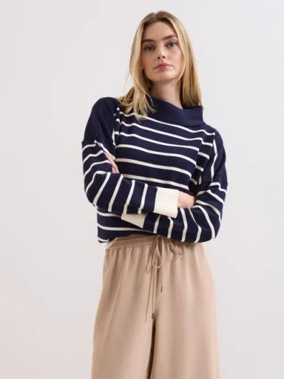 Phase Eight Salima Roll-neck Jumper In Blue