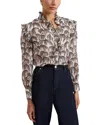 Phase Eight Serena Frill Blouse In Multi