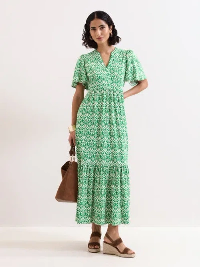 Phase Eight Shakira Jersey Dress In Green