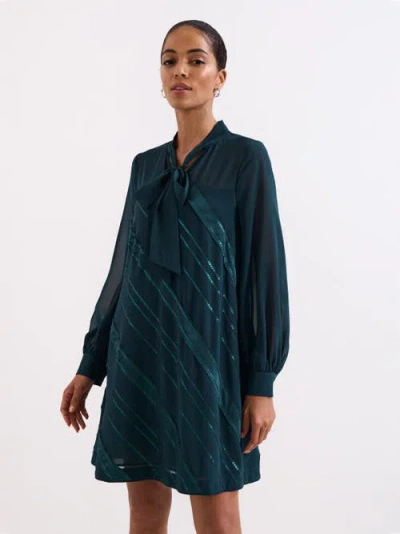 Phase Eight Sonali Satin Dress In Teal
