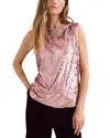 Phase Eight Tasha Sequin Top In Pink