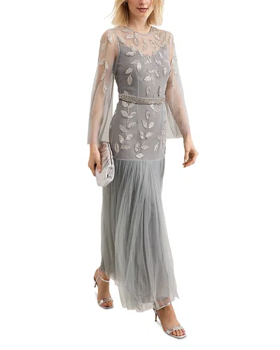 Phase Eight Trish Beaded Dress In Eau De Nil