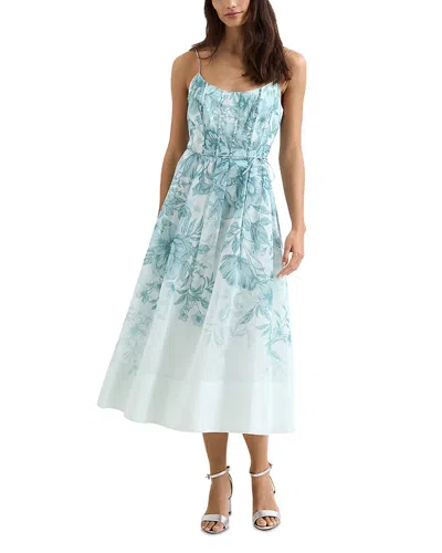 Phase Eight Velicia Floral Dress In Green