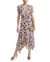 Phase Eight Verity Floral Handkerchief Hem Dress In Multi