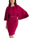 Phase Eight Veronica Cape Dress In Pink