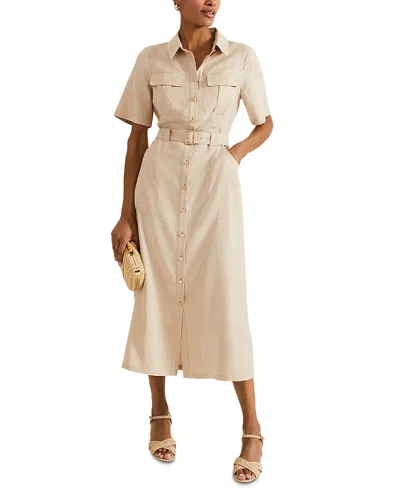 Phase Eight Willow Utility Midi Dress In Pink