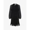 Phase Eight Womens Black Layla Pleated Woven Mini Dress In Black