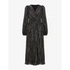 Phase Eight Womens Emre Stripe Woven Midi Dress Black Multi In Multi