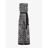 Phase Eight Cyra Printed Jumpsuit In Black