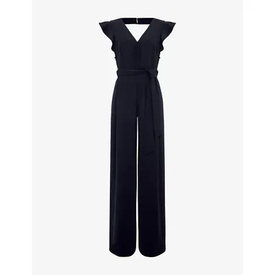 Phase Eight Womens Kallie Wide-leg Woven Jumpsuit Navy