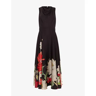 PHASE EIGHT WOMENS MULTI CHERYL PRINTED WOVEN MIDI DRESS