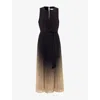 Phase Eight Womens Multi Petite Simara Ombré-pattern Midi Dress In Brown