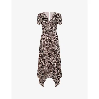 Phase Eight Womens Multi Petite Verity Woven Midi Dress