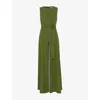 Phase Eight Womens Green Janine Wide-leg Woven Jumpsuit In Green