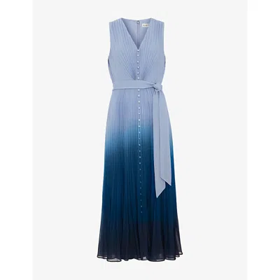 Phase Eight Petite Mira Blue Ombre Sleeveless Dress