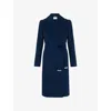 Phase Eight Womens  Nicci Belted Wool-blend Coat In Blue