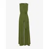 Phase Eight Womens Green Petite Janine Woven Jumpsuit In Green