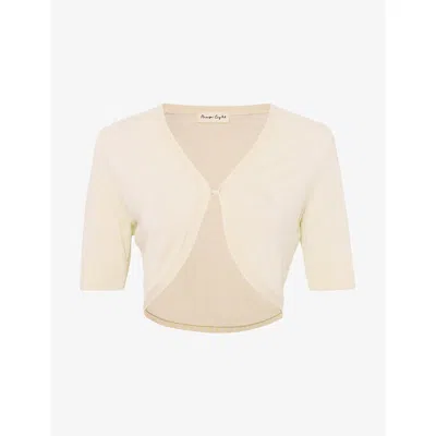 Phase Eight Womens  Riah Knitted Bolero Shrug In Neutral