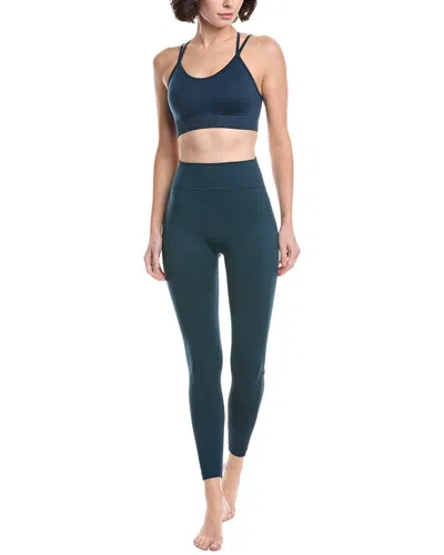 Phat Buddha 2pc Bra & Legging Set In Blue