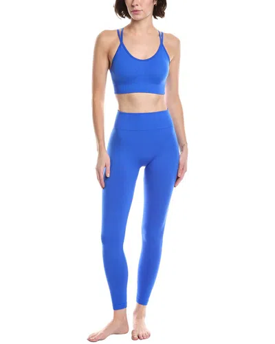 Phat Buddha 2pc Bra & Legging Set In Blue