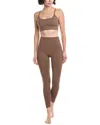 Phat Buddha 2pc Bra & Legging Set In Brown