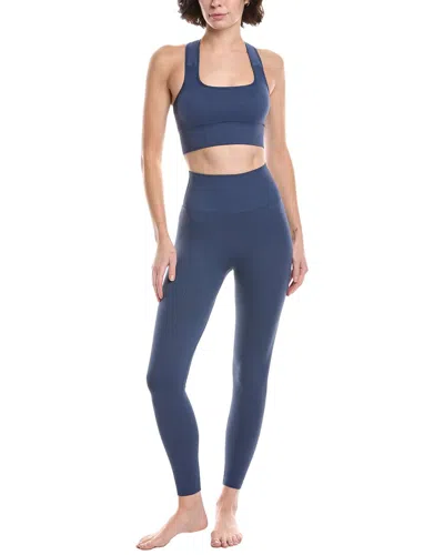 Phat Buddha 2pc Bra & Pant Set In Blue