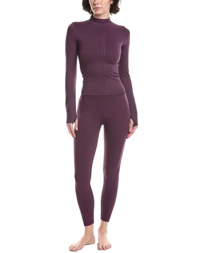 Phat Buddha 2pc Top & Legging Set In Purple