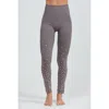 Phat Buddha Women's Cotton Club Pearl Leggings In Grey