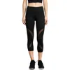 Phat Buddha Women Rao Mesh Panels Activewear Leggings In Caviar In Black