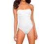 Phax Underwire Bandeau One Piece Swimsuit In White In White