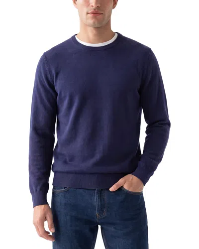 Phenix 100% Cashmere Crewneck Sweater In Navy