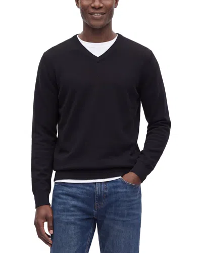 Phenix 100% Cashmere V-neck Sweater In Black