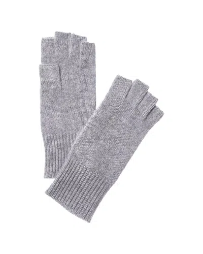 Phenix Cashmere Fingerless Cashmere Gloves In Gray
