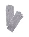 Phenix Cashmere Fingerless Cashmere Gloves In Gray