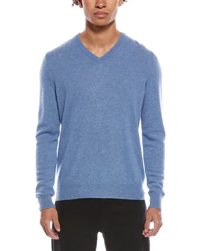 Phenix Cashmere V-neck Sweater In Blue