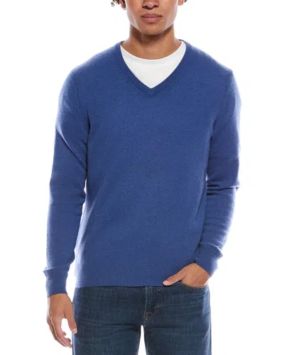 Phenix Cashmere V-neck Sweater In Blue