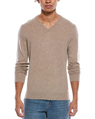 Phenix Cashmere V-neck Sweater In Brown
