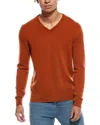 Phenix Cashmere V-neck Sweater In Orange