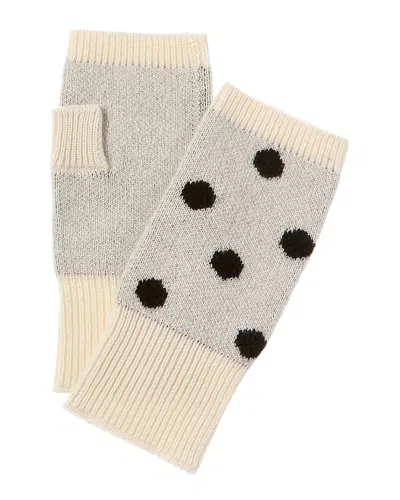 PHENIX PHENIX DOT JACQUARD CASHMERE HANDWARMERS