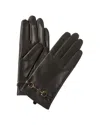 Phenix Horsebit Cashmere-lined Leather Gloves