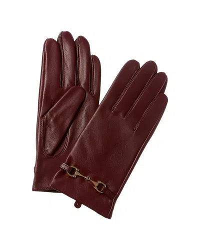 PHENIX PHENIX HORSEBIT CASHMERE-LINED LEATHER GLOVES