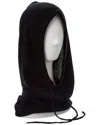 Phenix Jersey Drawstring Cashmere Hood In Black