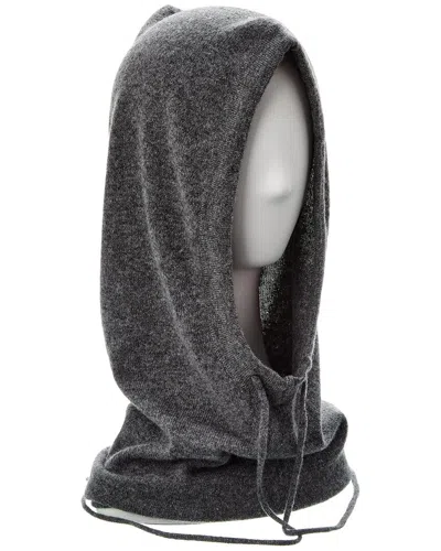 Phenix Jersey Drawstring Cashmere Hood In Grey
