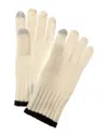 Phenix Jersey Tipped Cashmere Tech Gloves In Beige