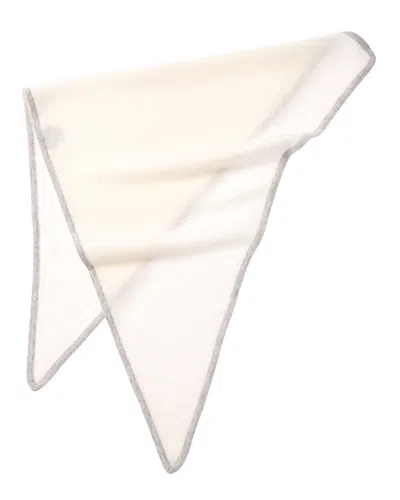 Phenix Knit Triangle Cashmere Scarf In Neutral
