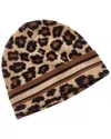 Phenix Leopard Cashmere Beanie In Neutral