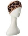 Phenix Leopard Cashmere Headband In Brown